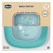 Set jídelní - miska a talíř 12 m+ Chicco