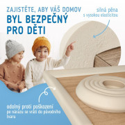 Ochranná páska pěnová pro ochranu hran a rohů nábytku 2 m Sipo
