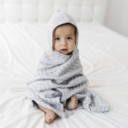 Mušelínová osuška Blenker s kapucí 100x70 cm KipKep