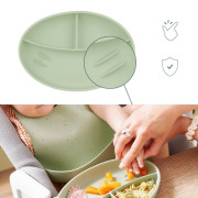 Silikonový talíř Green Babymoov