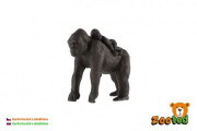 Gorila horská s mládětem zooted plast 9 cm