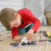 Dopravní prostředky a značky Pastel 12 ks Tooky Toy