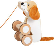 Dřevěná tahací hračka Pejsek se šustivými oušky small foot