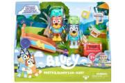 Sada figurek Gokart motokára Bluey a Rusty 
