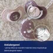 Dudlík svítící silikonový dynamický Night & Day 0 - 6 m, 2 ks Lovi