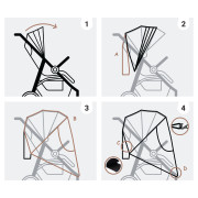 Uni pláštěnka na kočárek 3 v 1 (ochrana před deštěm, sněhem a větrem) Sipo