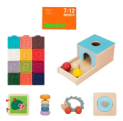 Edukační box Mini 7–12 měsíců 6 ks