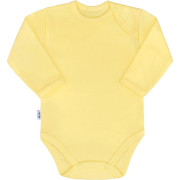 Kojenecké body s dlouhým rukávem New Baby Pastel žluté