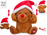 Sob plyšový nasazující si santovskou čepici se zvukem Take Me Home