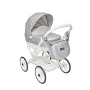 Dětský kočárek pro panenky Kids Elegance stříbrný Jasmine