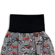 Rostoucí dětské tepláky Motorky Esito černá 