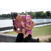 Body šaty tenké KR Outlast® UPF 50+ tm.starorůžové vlaštovky Little Angel