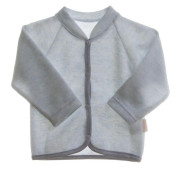 Kabátek svetrovina bez kapuce MKcool Modrý