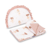 2D sada do kočárku, postýlky, kolébky mušelín/bavlna Sensillo 