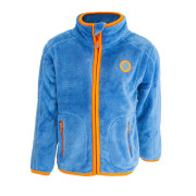 Mikina chlapecká chlupatá se stojáčkem modrá Pidilidi