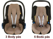 Letní vložka do kočárku 3D merino taupe