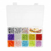 Korálky na navlékání s příslušenstvím