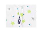 Letní bio spací pytel s nožičkami hvězdičky na bílé Kaarsgaren 