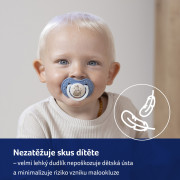 Dudlík svítící silikonový dynamický Night & Day 0 - 6 m, 2 ks Lovi