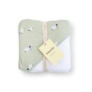 Dětská bavlněná osuška s kapucí 100x100 cm bonjourbébé