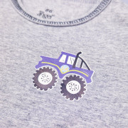 Tričko tenké KR obrázek Outlast®UV faktor 50+, šedý melír