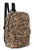 Cotton Midi Backpack - batůžek s přední kapsou Brown Leopard Studio Noos