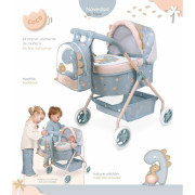 Můj první kočárek pro panenky s batůžkem Coco 2024 - 56 cm DeCuevas