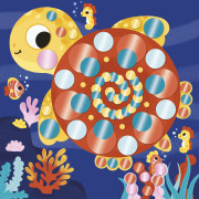 My arts&crafts Mini Třpytivé kulaté nálepky Tygr a kamarádi od 3 let Janod