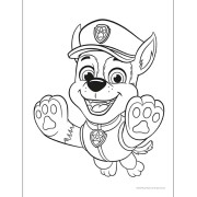 Omalovánkový set s oboustrannými voskovkami Tlapková patrola