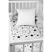 Prostěradlo do postýlky s potiskem Sensillo 120x60 cm hvězdičky