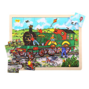 Dřevěné puzzle vlak 24 dílků Bigjigs Toys