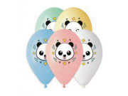Balónek pastel 33 cm Panda potisk 10 ks 