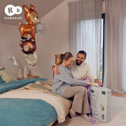 Deka hrací s hrazdičkou Cozyplay Light Grey Kinderkraft