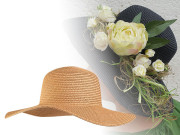 Dámský letní klobouk/slamák k dozdobení