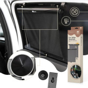 Sluneční clona roleta, 2 ks, černá Sipo