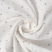 Mušelínové prostěradlo Design s gumou 60 x 120 cm BabyMatex