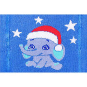 Vánoční bavlněné punčocháčky New Baby Modré se slonem