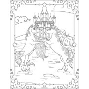 100 metalických samolepek s omalovánkovými listy Jednorožci