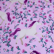 Povlečení Jednorožec / Unicorn "Flowers" 140 x 200, 70 x 90 cm Jerry Fabrics