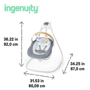 Houpačka pohupující hudební Chambray 0 m+, do 9 kg Ingenuity