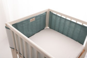 Mušelínový mantinel do postýlky Bump Air 180 x 30 cm Babymatex