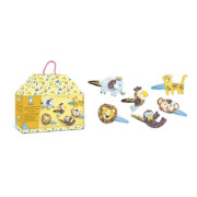 Výroba šperků Sponky do vlasů Exotická zvířata 6 ks Janod