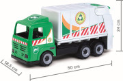Popelářský vůz s pogumovanými koly - délka 50 cm Androni Heavy Trucks 