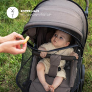Moskytiéra na kočárek univerzální exclusive Black Zopa