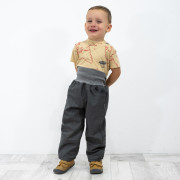 Dětské softshellové oteplovačky Grey Esito