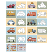 Kniha s vystřihovacími auty Jim Little Dutch