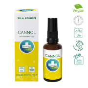 Cannol Konopný olej pro vlasy, koupele, masáže 50 ml s aplikátorem