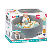 Hrací ohrádka s míčky textilní Ludi