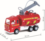 Hasičký vůz s funkční stříkačkou a pogumovanými koly - délka 52 cm Androni Heavy Trucks 