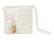 Závěsná textilní knížka s aktivitami Newborn Naturals Little Dutch